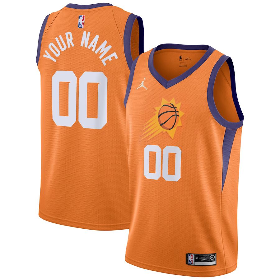 Men Phoenix Suns Jordan Brand Orange Statement Edition Swingman Custom NBA Jersey